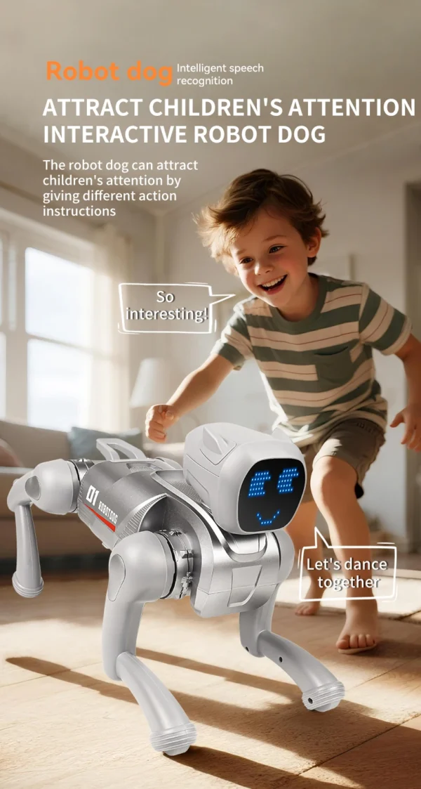 Sa495f30c625b44e08e5b44d00ee84a039.webp AI smart robot dog with APP version, featuring programming and AI multi-functionality, an excellent toy , toys, gift