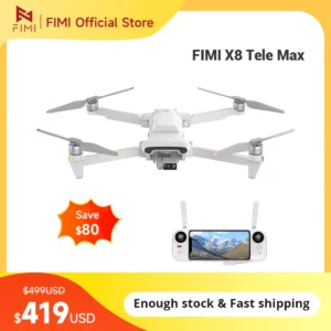Sb97d0c45b2c34082961c5f8fd1d922f1q.webp FIMI X8 Tele Max drone 20KM range with Wide-Angle Tele Camera 30x Hybrid Zoom 4K 60fps 3-axis Gimbal GPS AI Super Night Video