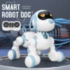 Funny RC Robot Electronic Dog Stunt Dog Voice Command Touch-sense Music Song Robot Dog for Boys Girls Children's Toys 18011