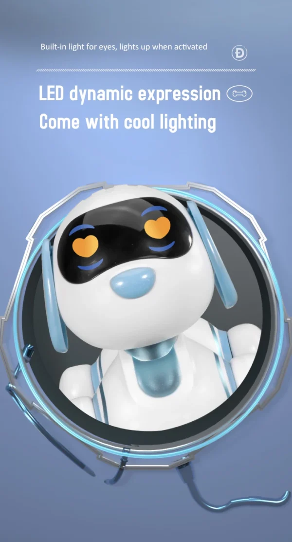 Funny RC Robot Electronic Dog Stunt Dog Voice Command Touch-sense Music Song Robot Dog for Boys Girls Children's Toys 18011