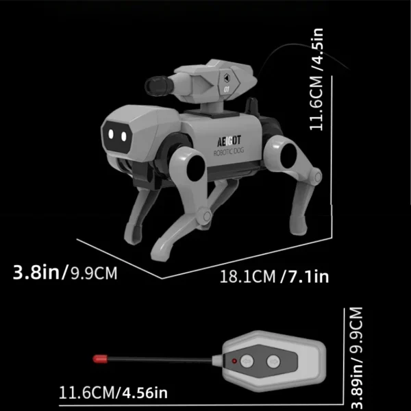 Assembly Animal Model Remote Control Robot Dog - Toy Gift for Men and Women