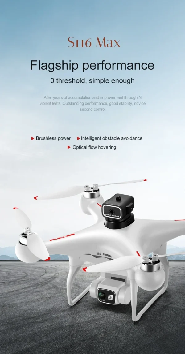 Se4d1fba2ceec4a218163b134efcd2c00S.webp S116 MAX Drone Professional with 3 Batteries 8K Dual Camera Optical Flow Brushless 360° Obstacle Avoidance WIFI FPV RC Dron Toys