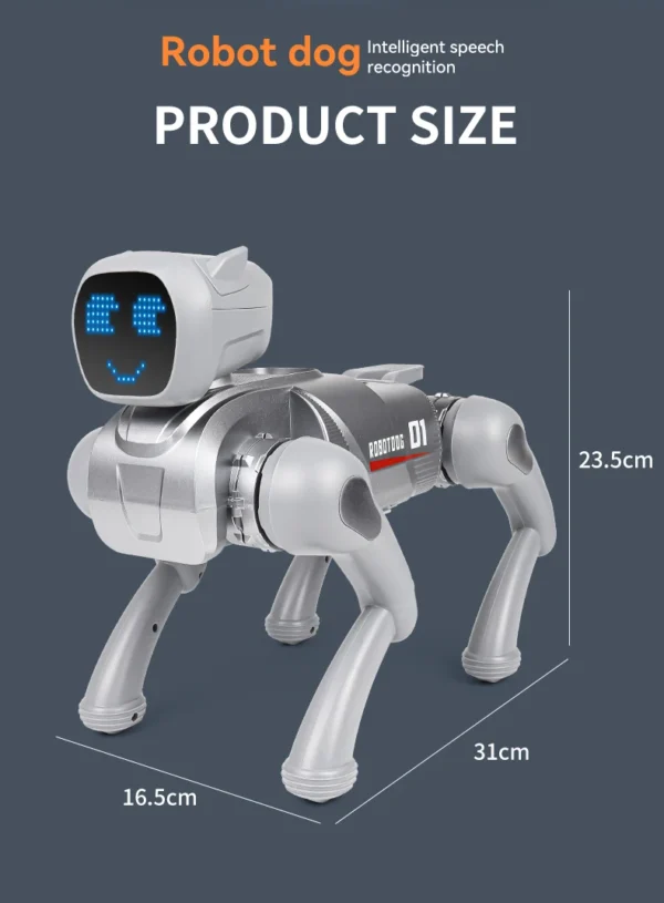 Sec259df349084b52b6d99b405e30552b1.webp AI smart robot dog with APP version, featuring programming and AI multi-functionality, an excellent toy , toys, gift