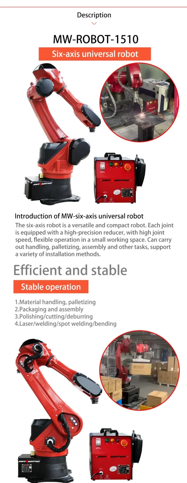 Sedb929c0dee043779f9e71a8157c1d47s.webp MW 6-Axis Robotic Arm | Welding, Cutting & Painting Automation