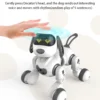 Funny RC Robot Electronic Dog Stunt Dog Voice Command Touch-sense Music Song Robot Dog for Boys Girls Children's Toys 18011