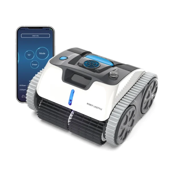 Wireless Robotic Swimming Pool Cleaner WYBOT C1 APP Control Clean Floor Wall Waterline Pools Cleaning Robot, Runing Time 120mins