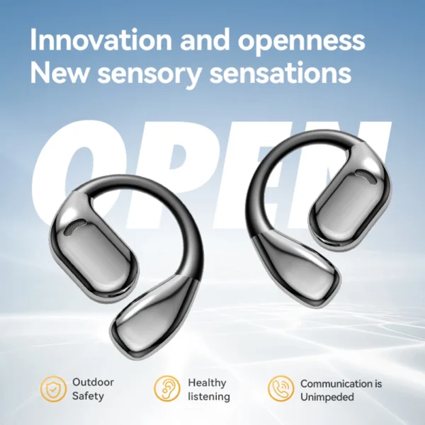 2025 New AI Translation Earbuds OWS Non In Ear Bluetooth 5.4 ENC
