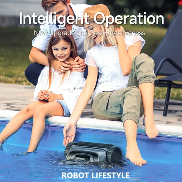 Wireless Robotic Swimming Pool Cleaner WYBOT C1 APP Control Clean Floor Wall Waterline Pools Cleaning Robot, Runing Time 120mins