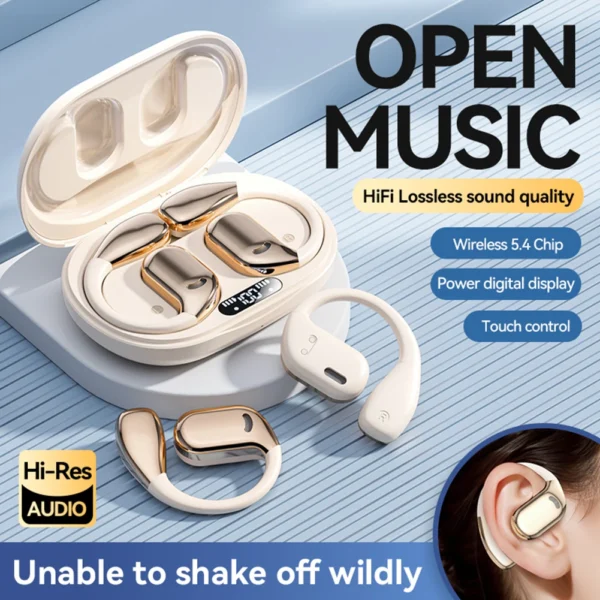 2025 New AI Translation Earbuds OWS Non In Ear Bluetooth 5.4 ENC