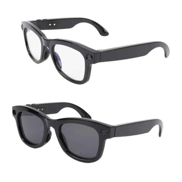 AI Smart Camera Glasses 5MP 1080P HD Camera 26 Languages Translation Music Playback Phone Calls AI Smart Glasses Bluetooth Glasses