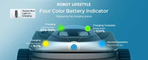 Wireless Robotic Swimming Pool Cleaner WYBOT C1 APP Control Clean Floor Wall Waterline Pools Cleaning Robot, Runing Time 120mins