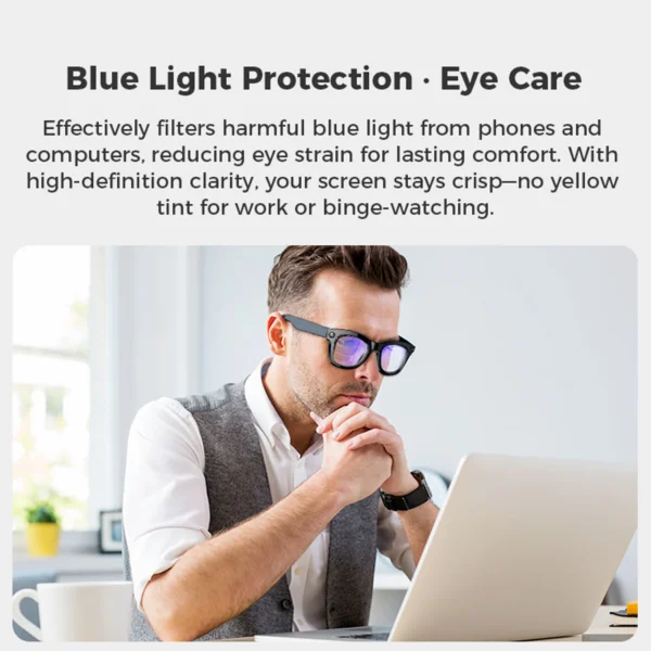 AI Smart Camera Glasses 5MP 1080P HD Camera 26 Languages Translation Music Playback Phone Calls AI Smart Glasses Bluetooth Glasses