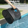 Wireless Robotic Swimming Pool Cleaner WYBOT C1 APP Control Clean Floor Wall Waterline Pools Cleaning Robot, Runing Time 120mins