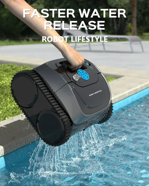 Wireless Robotic Swimming Pool Cleaner WYBOT C1 APP Control Clean Floor Wall Waterline Pools Cleaning Robot, Runing Time 120mins