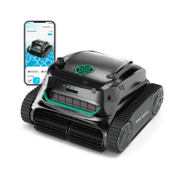 Wireless Robotic Swimming Pool Cleaner WYBOT C1 APP Control Clean Floor Wall Waterline Pools Cleaning Robot, Runing Time 120mins