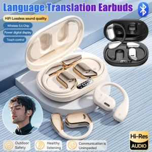 2025 New AI Translation Earbuds OWS Non In Ear Bluetooth 5.4 ENC