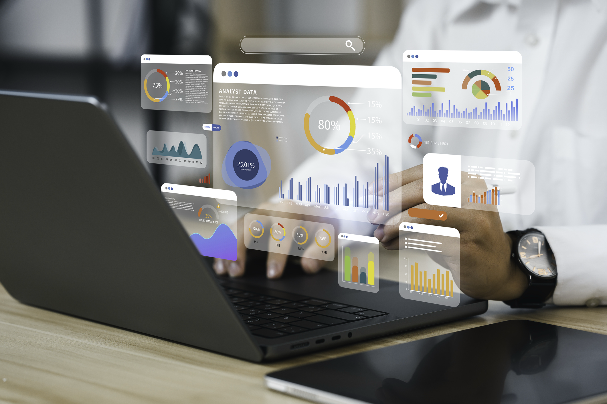 AI dashboard and analytics